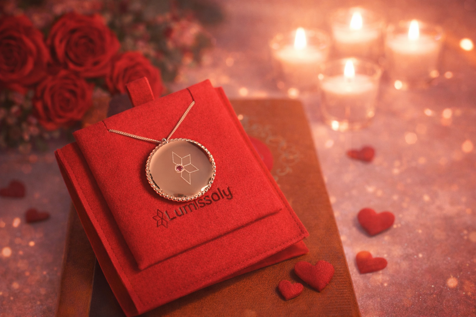 Idée cadeau Saint-Valentin femme : un médaillon souvenir qui dit "Je t'aime"